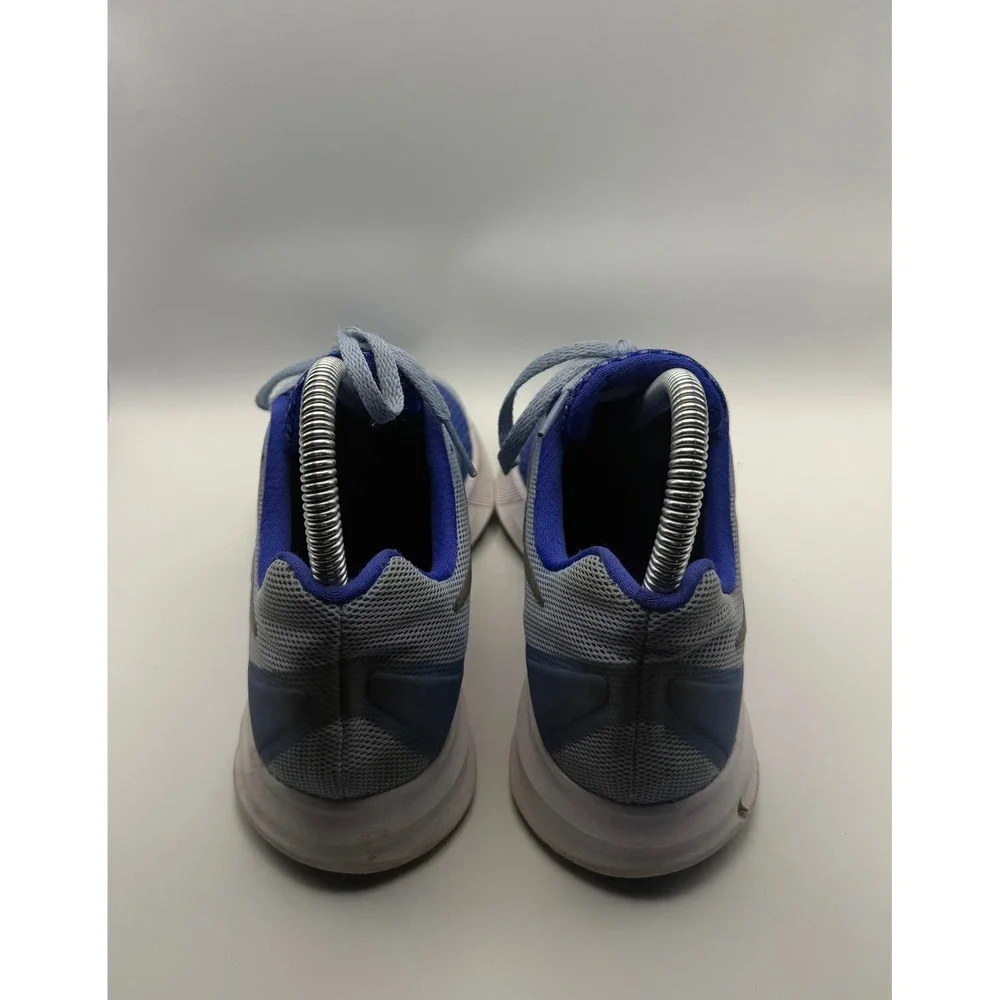 Nike Downshifter 7 Running Shoes Kids 4Y Blue Grey Good 869972-400 Mesh Sneaker